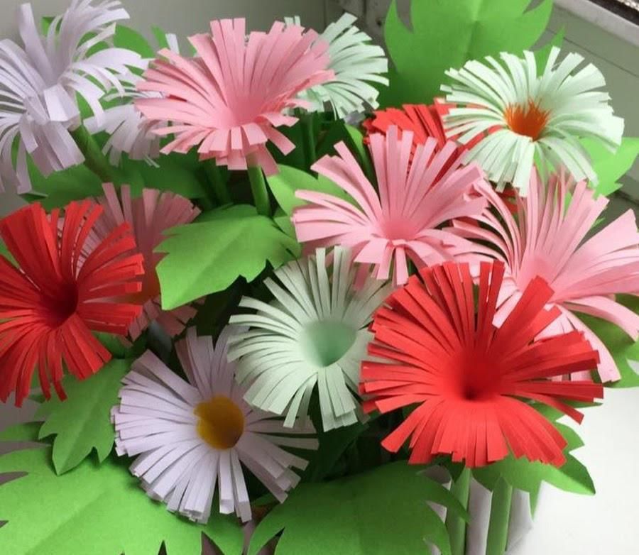 Цветы из бумаги — схемы и шаблоны для создания бумажных цветов