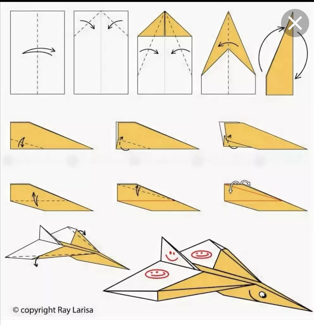 Как сделать бумажный самолётик своими руками, который летает долго
