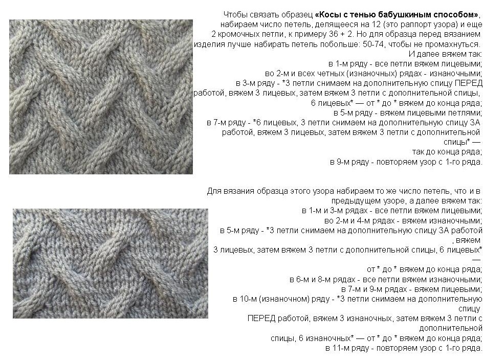 Косы спицами 100 схем вязания и модели с косами с описанием, узоры для вязания спицами