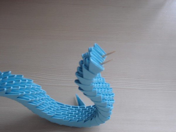 Оригами-дракон из бумаги для начинающих