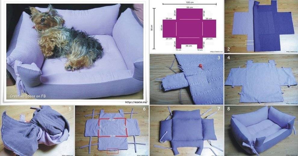 Как сделать лежак для собаки своими руками: пошаговые инструкции от простых до необычных | ваши питомцы