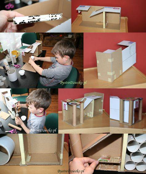 Поделки из картона - 122 идеи, что можно сделать из цветной бумаги для детей