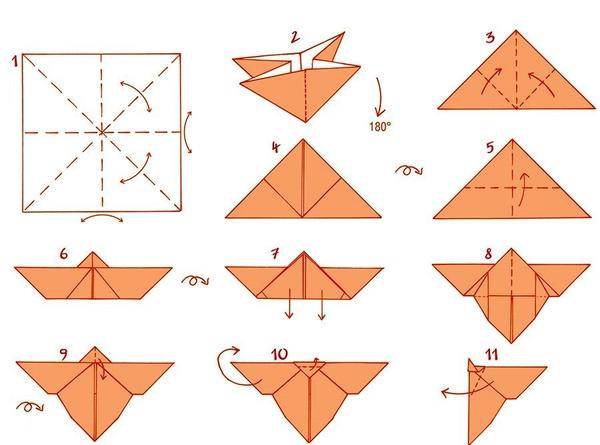 Бабочки-оригами из бумаги - оригами из бумаги