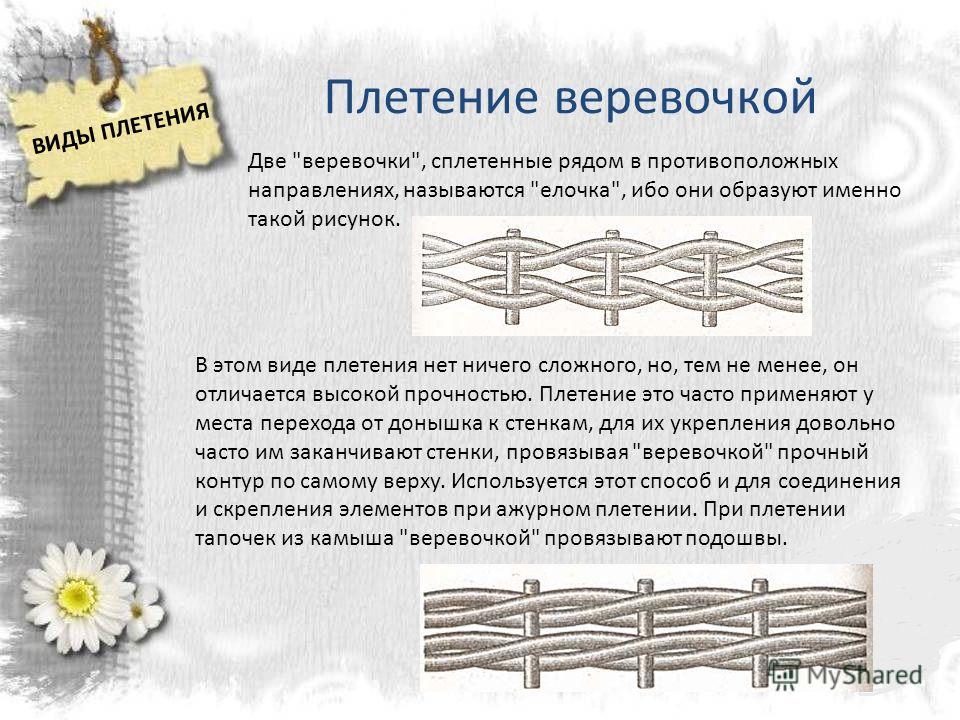 Плетение газетной лозой проект по технологии