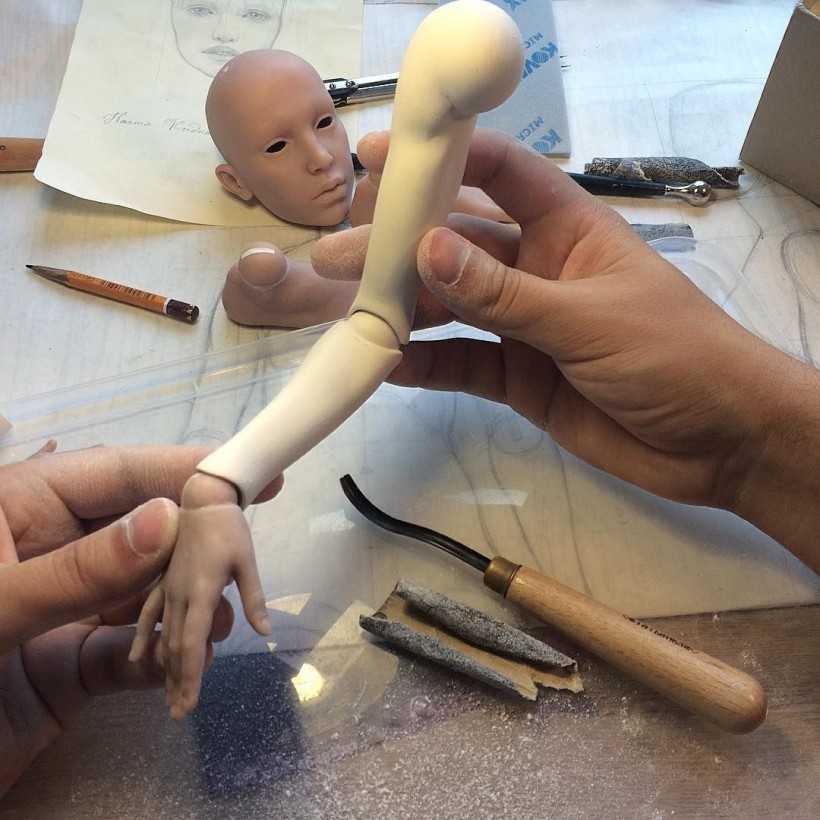 Куклы из холодного фарфора: любимая техника изготовления