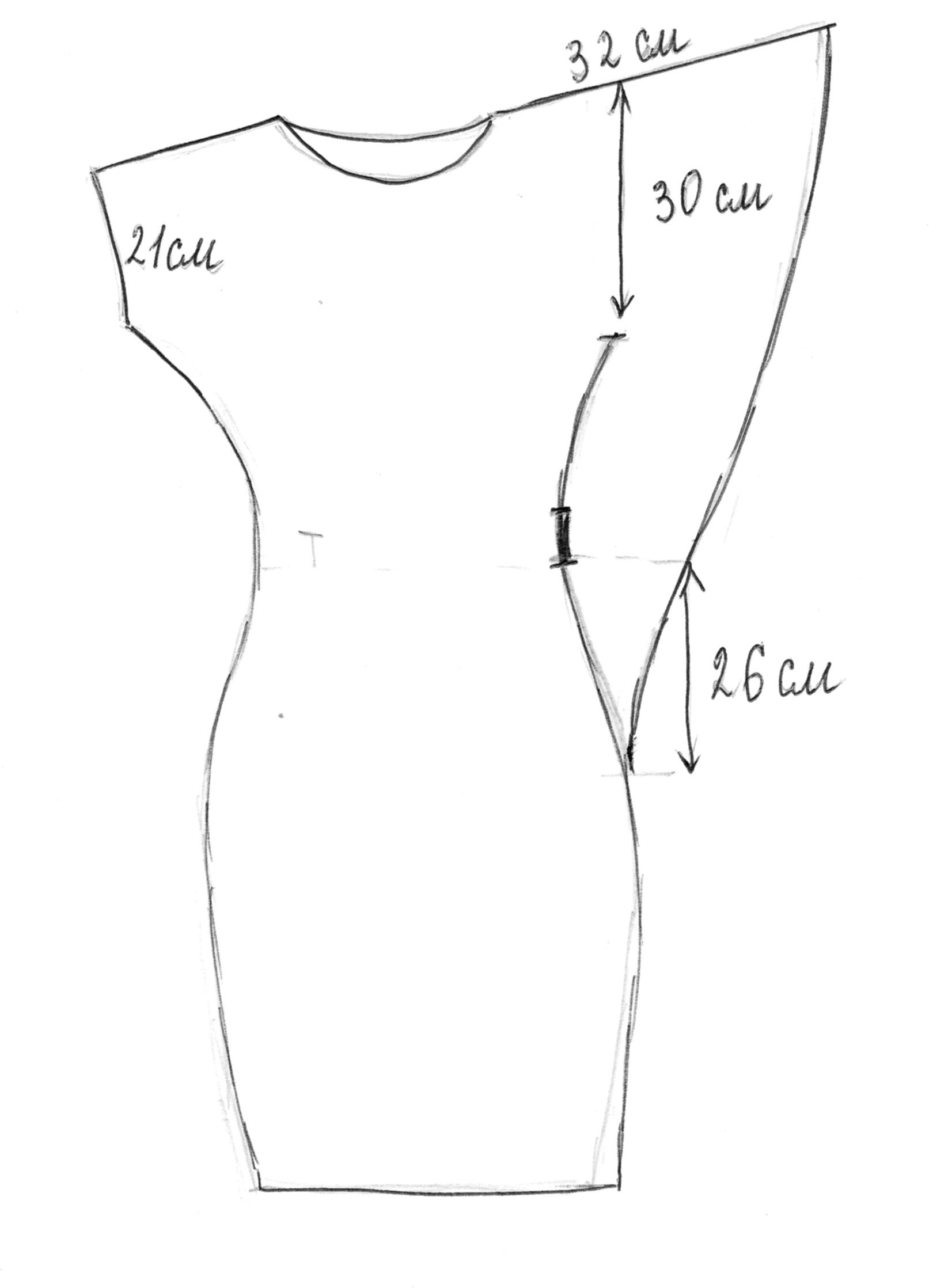Выкройки ассиметричных платьев