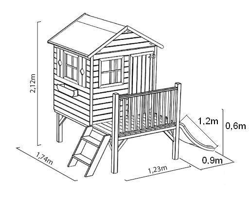Игровой домик для детей из дерева своими руками чертежи с размерами