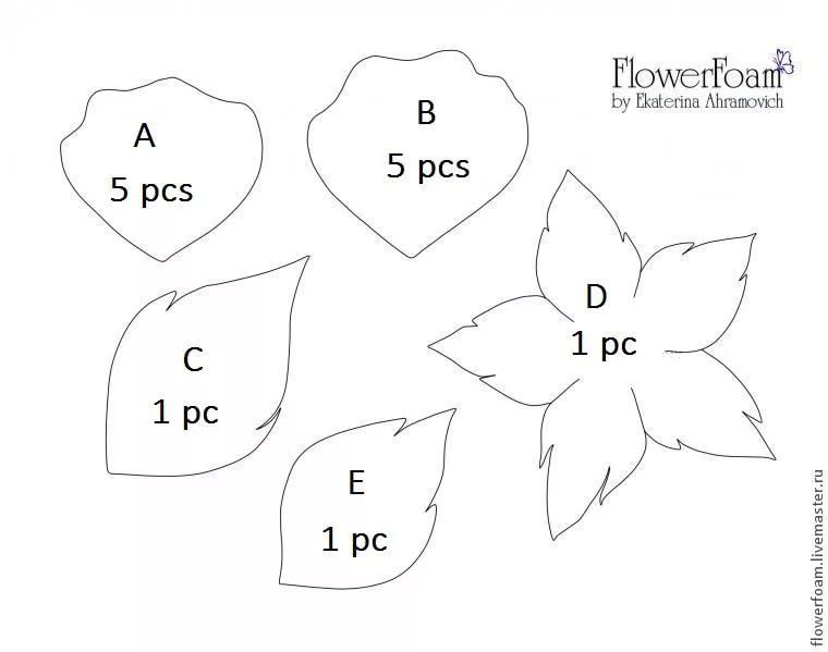 Как сделать цветы из фоамирана, ободок?