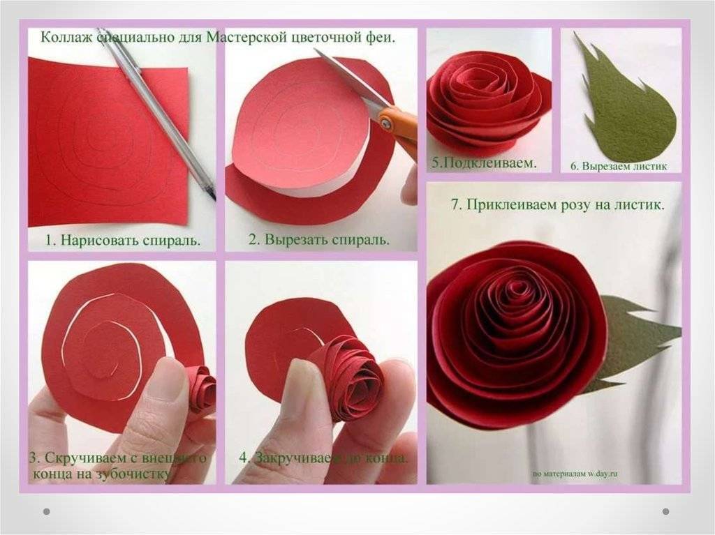 Роза из бумаги своими руками: подробная инструкция для начинающих, МК с пошаговыми фото и видео