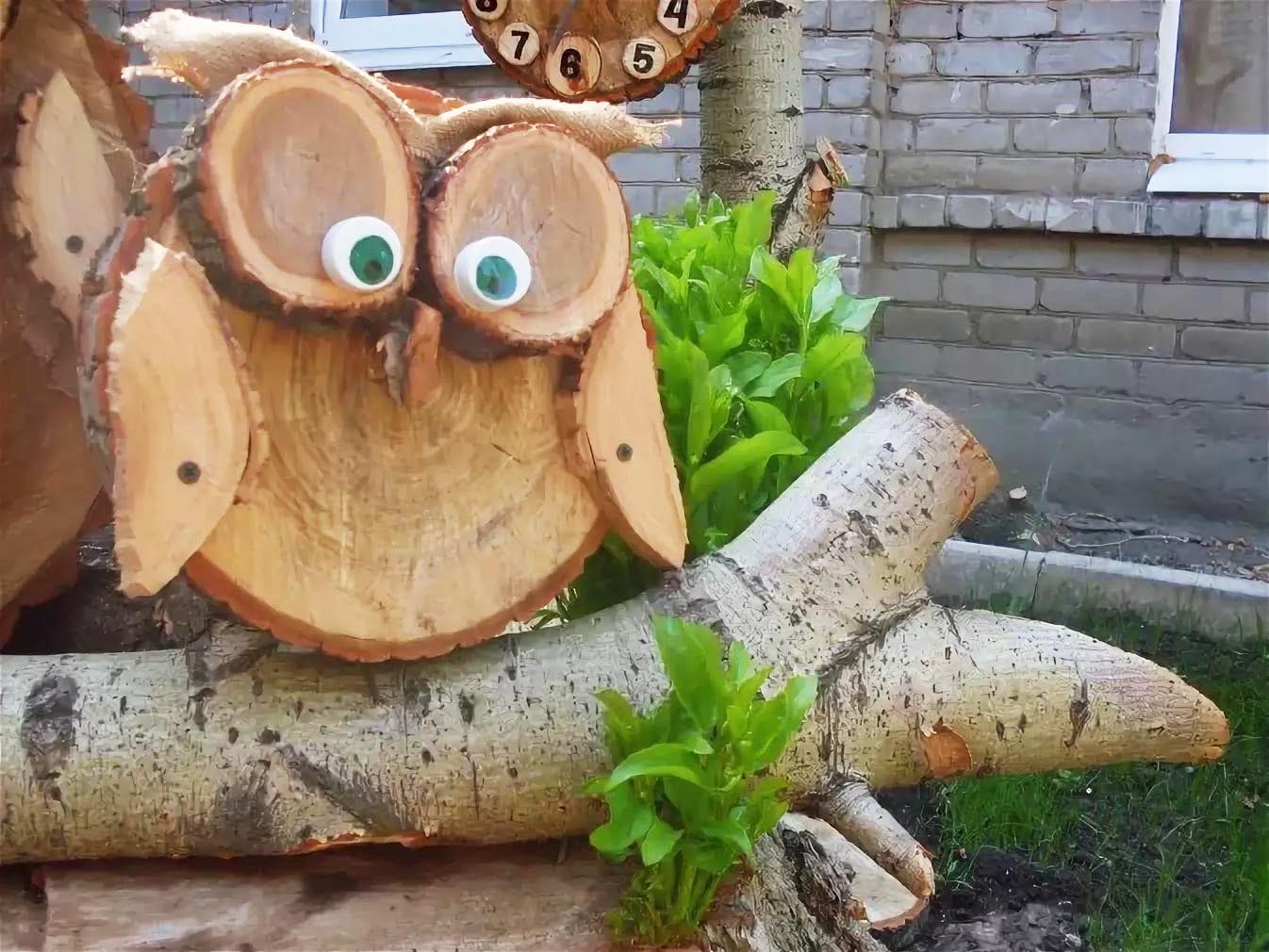 Деревянные поделки своими руками – отличное решение для декора сада или дачи