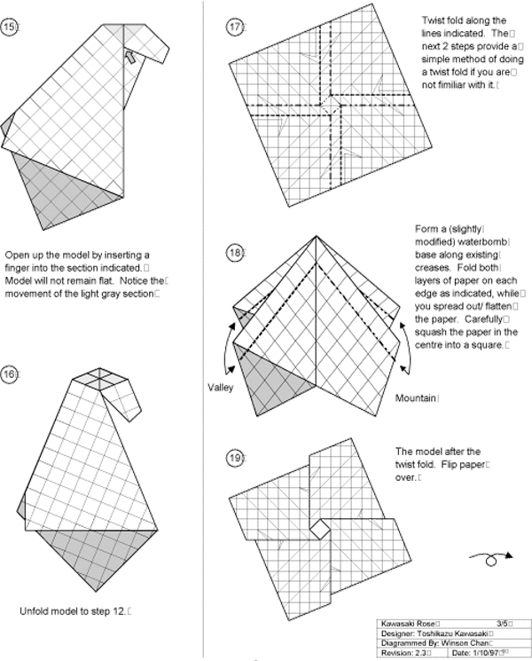 Оригами роза из бумаги: кавасаки для начинающих рукодельниц