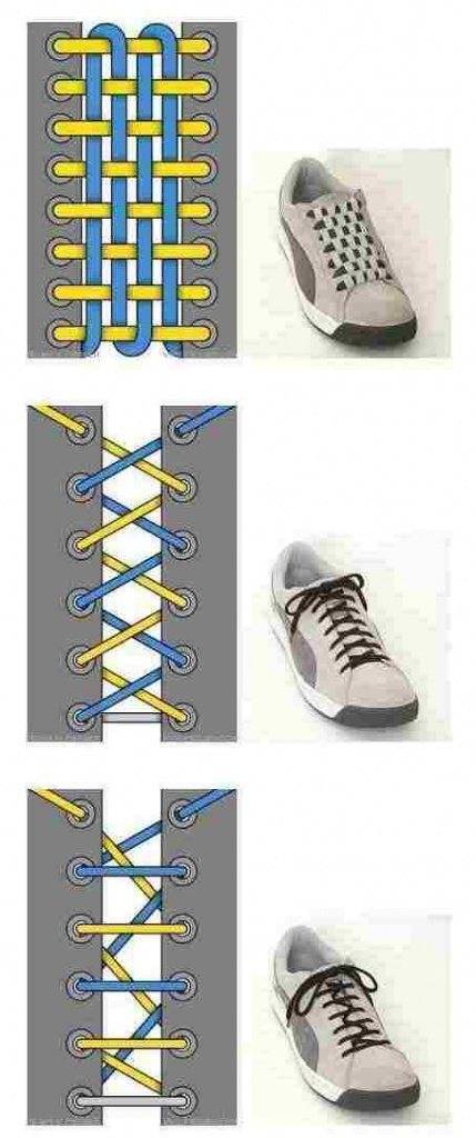 Как завязывать шнурки на кроссовках, чтобы их не было видно