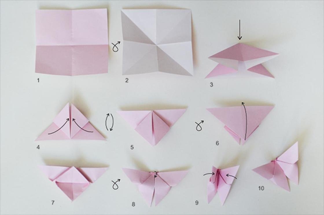 Как сделать бабочку оригами (с иллюстрациями)