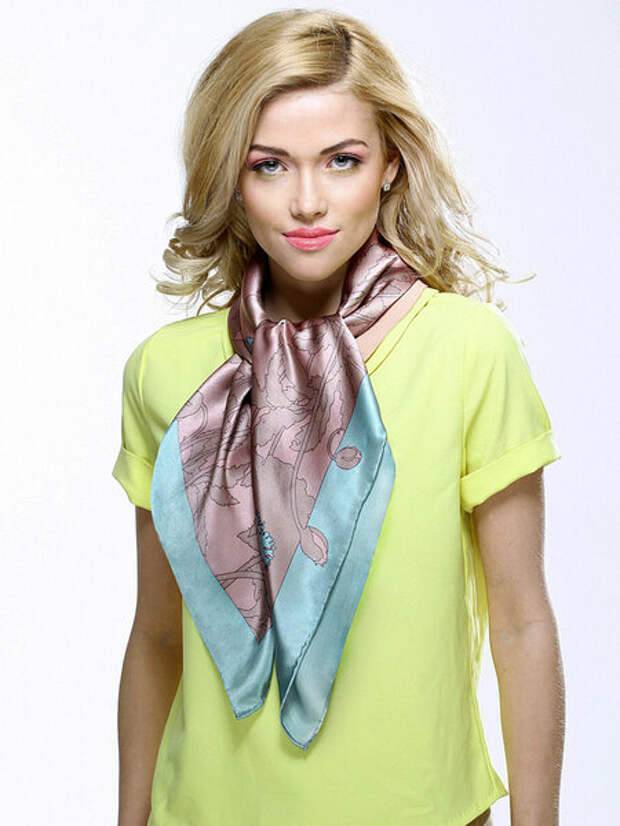 Как завязывать шарфы и платки на шее