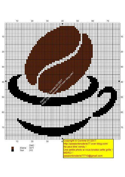 Вышивка крестом чашка кофе по схеме и фото-видео описание