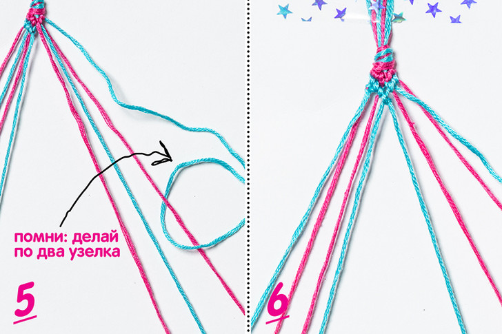 Плетение браслетов из ниток мулине схемы