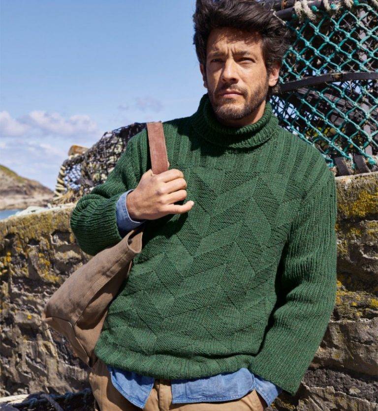 Мужской свитер, джемпер или кофта спицами - схемы с описаниями для начинающих - пошаговые мк с видео - новые модели 2018