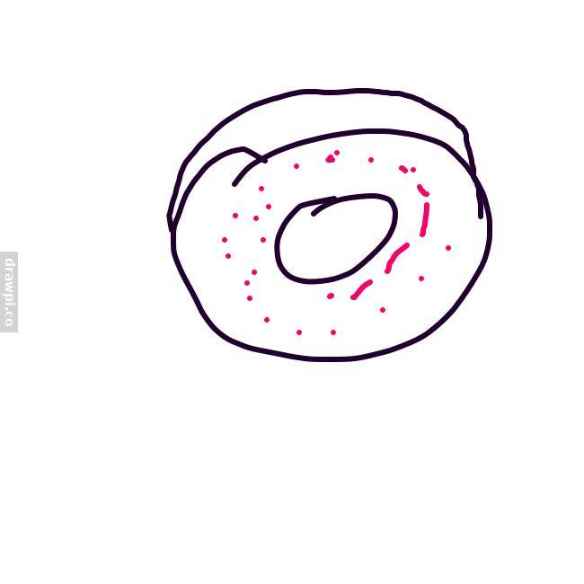 Как нарисовать тарелку с пончиками поэтапно карандашом. как нарисовать пончик карандашом поэтапно
