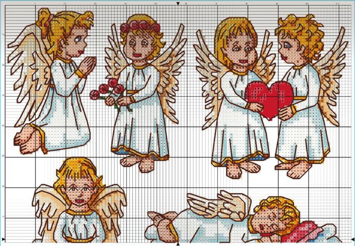 вышивка крестом ангелы: схемы крестиком ангелочков света, набор для вышивания, как вышить хранителя | онлайн-журнал о ремонте и дизайне