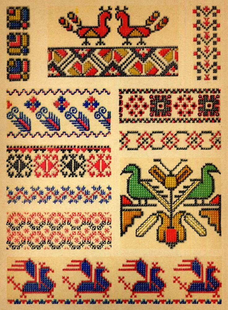 Традиционные схемы русской народной вышивки