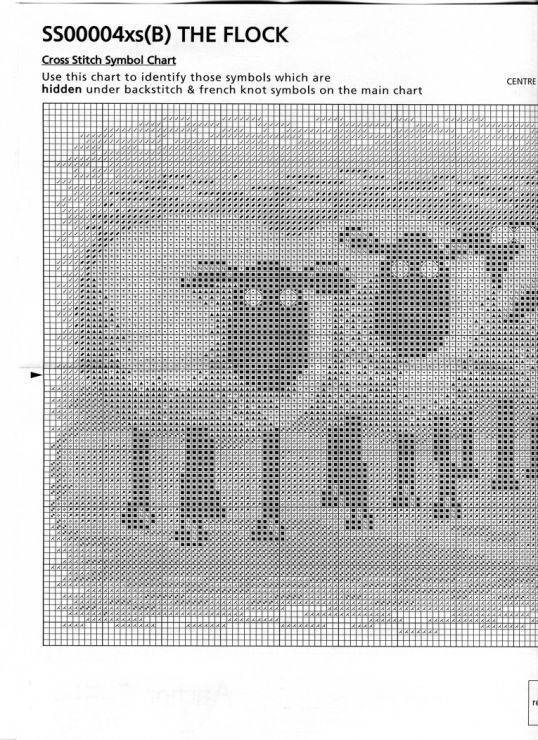 Календарик с вышитой овечкой — символом 2020 года)