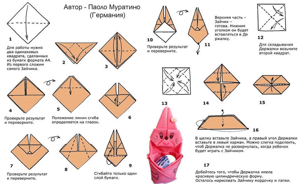 Оригами из бумаги пасхальное яйцо схема сборки для начинающих