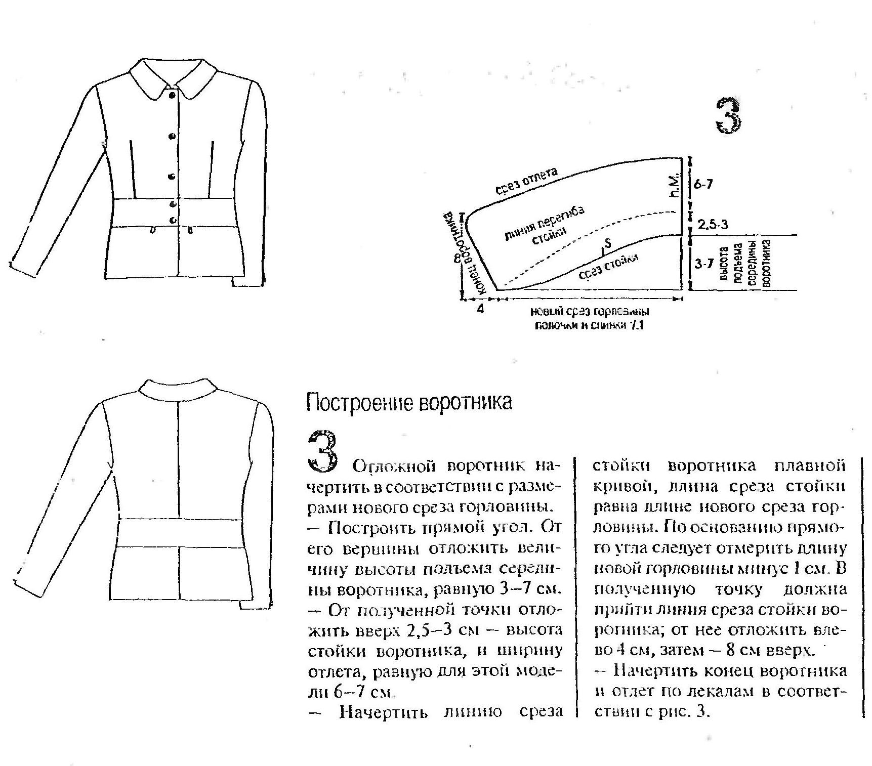 Как выкроить воротник стойку на куртку пошагово