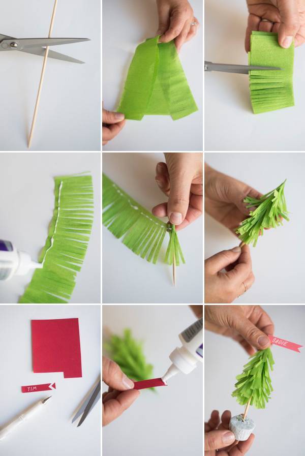 Поделки из гофрированной бумаги: создаем цветы, елку, новогодние аппликации своими руками в домашних условиях