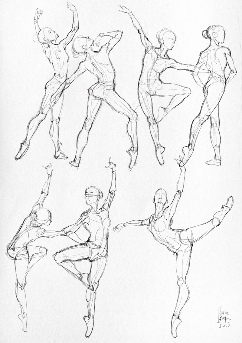 Поэтапное рисование человека в движении (много фото!) - drawpics.ru