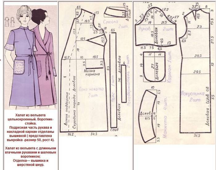 Как сшить домашний халат без выкройки: разные приемы и модели
