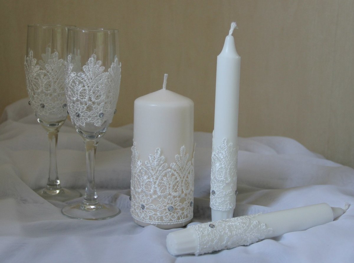 Свадебные свечи для семейного очага и застолья