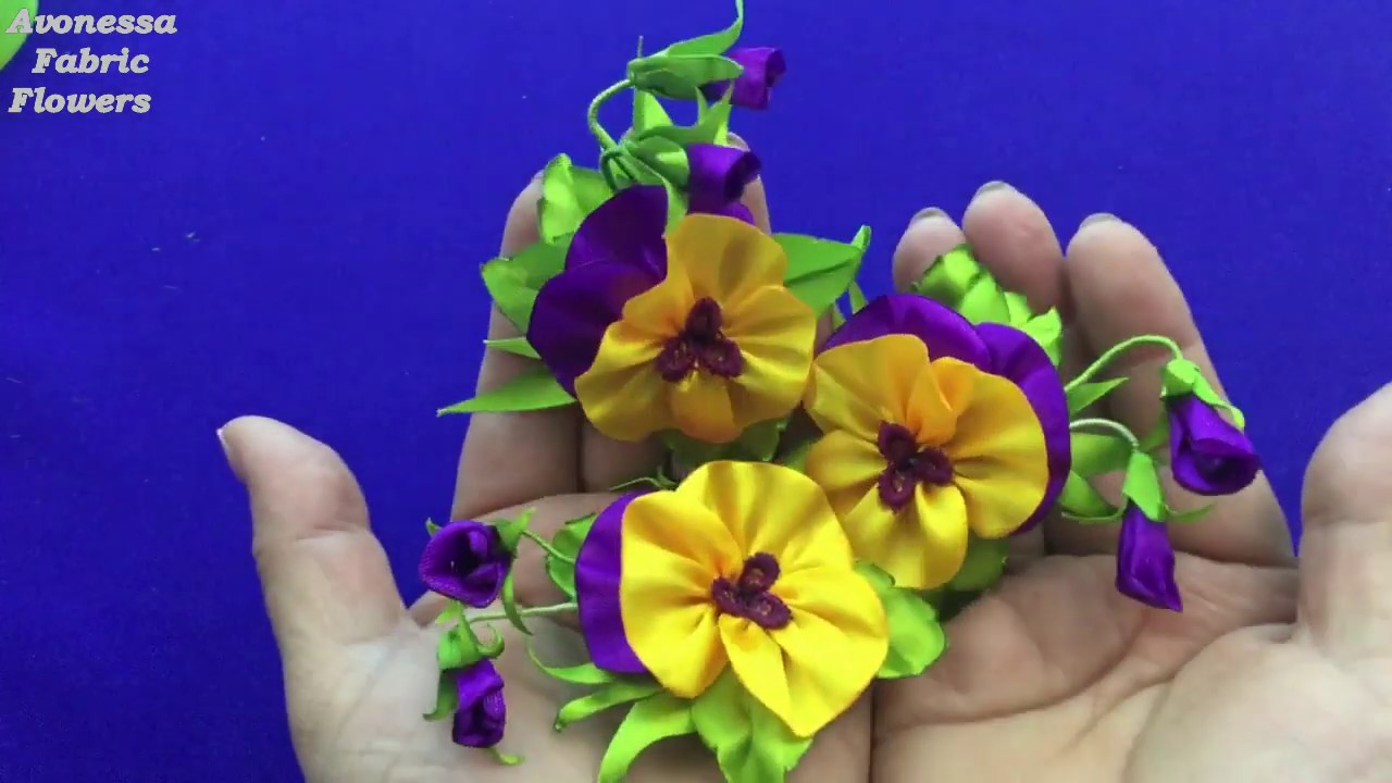 Цветы из лент своими руками: как сделать цветы из атласа? мастер-классы + фото