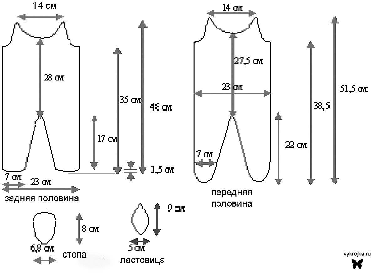 Сшить комбинезон своими руками выкройки