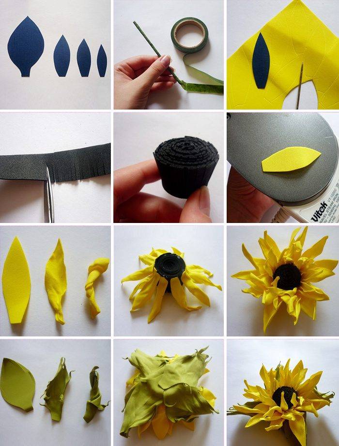 Цветы из фоамирана своими руками: идеи для начинающих и варианты изготовления поделок (125 фото)