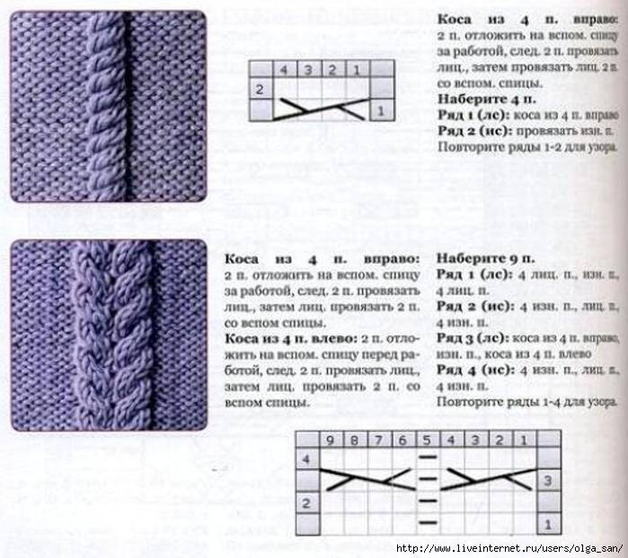 Вязание азиатского колоска спицами и крючком - схемы, инструкции, фото примеры