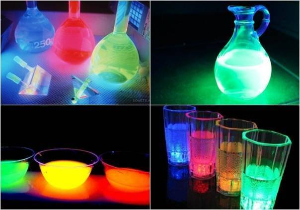 Как сделать светящуюся жидкость без люминола и химии из воды, перекиси, соли и уксуса?
