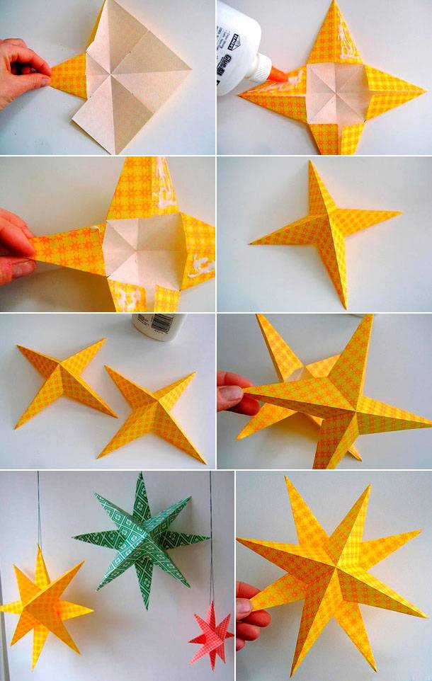Как сделать звезду из бумаги своими руками (с видео)
