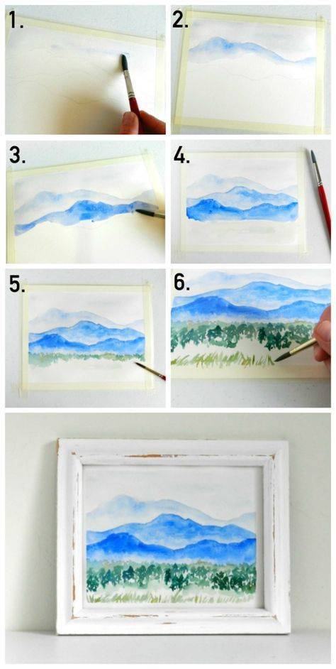 Как нарисовать красивый пейзаж карандашом и красками поэтапно для начинающих? простые и легкие пейзажи для рисования
