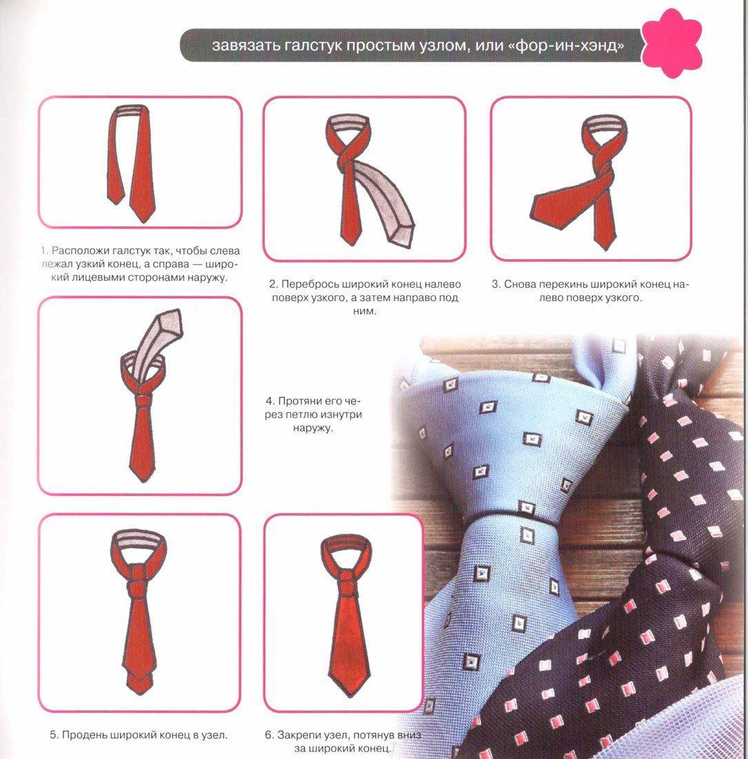 Как завязывать галстук: фото, пошаговая инструкция завязывания самыми простыми способами и виды узлов