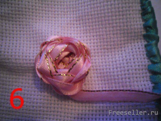 Вышивка лентами розы: мастер класс с пошаговым фото и видео