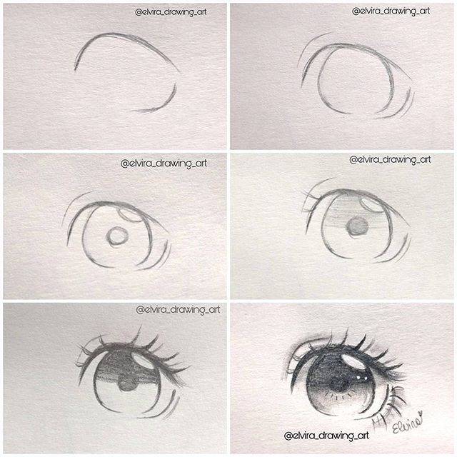 Как нарисовать глаза, рисуем глаза человека карандашом поэтапно | художник — julia lebedeva