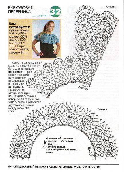 Накидка для женщин крючком: схемы и описание для вязания нарядов своими руками