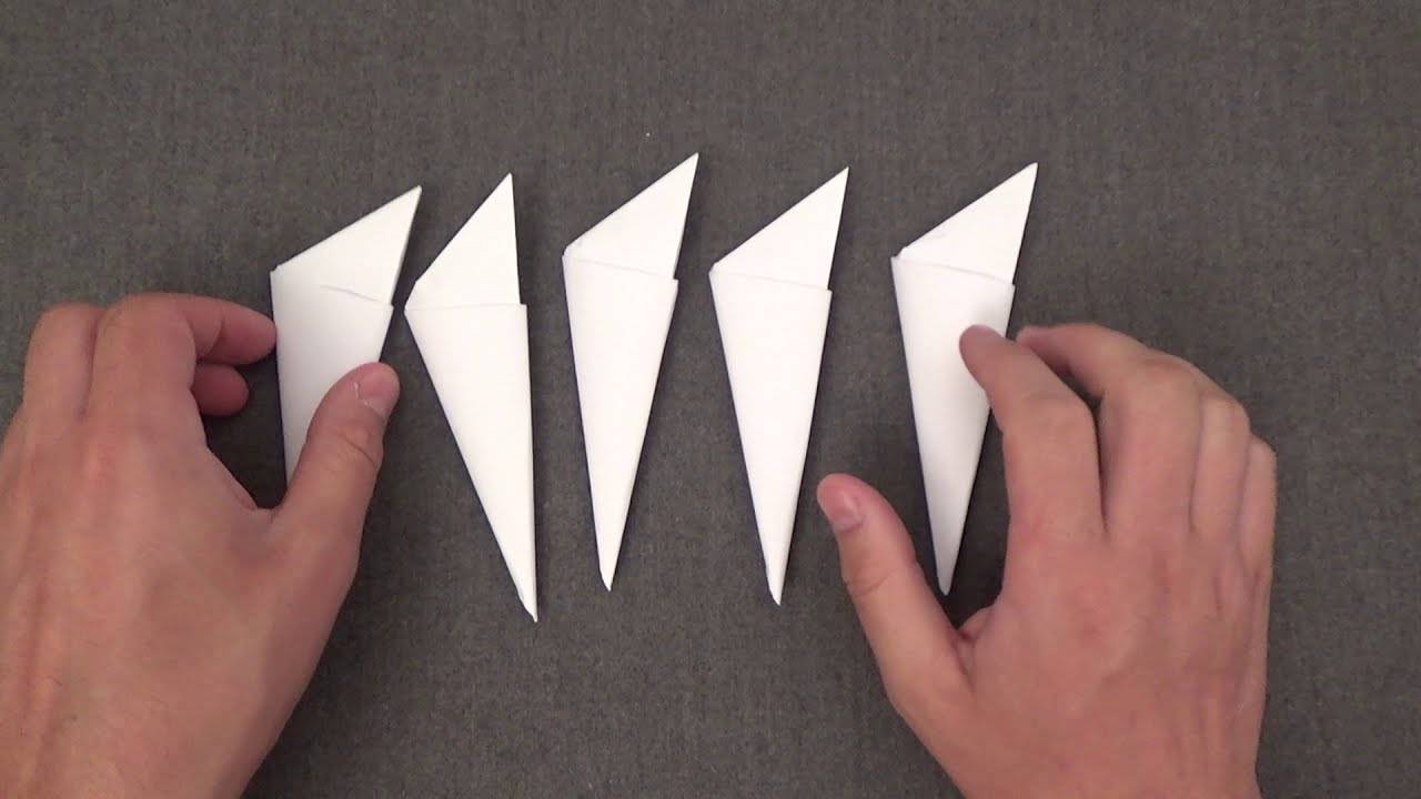 Оригами-коготь из бумаги на палец: простые схемы поделки