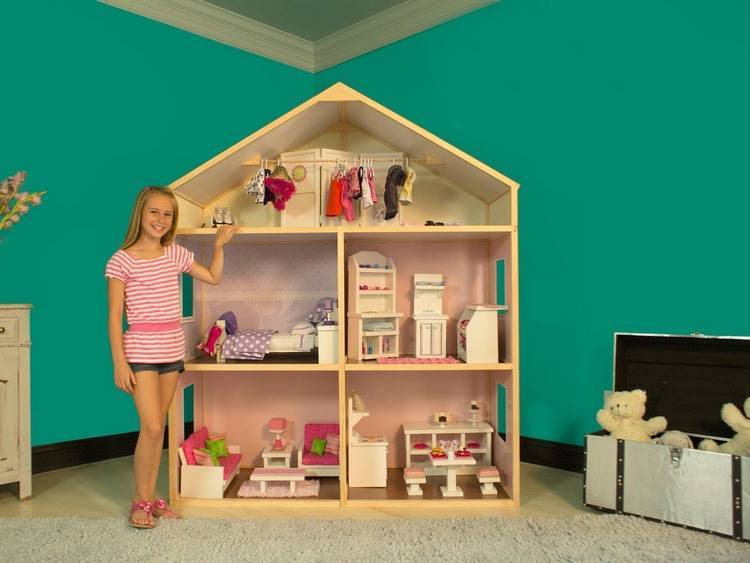 Удивите своего ребёнка – сделайте своими руками кукольный домик для дочки или внучки