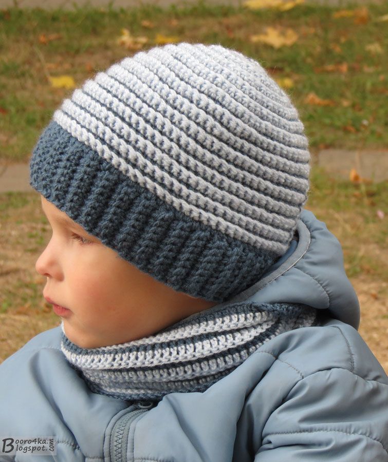 Как связать шапку крючком для мальчика на осень, зиму, весну? шапка для мальчика крючком с шарфом, бини, пилота: схема