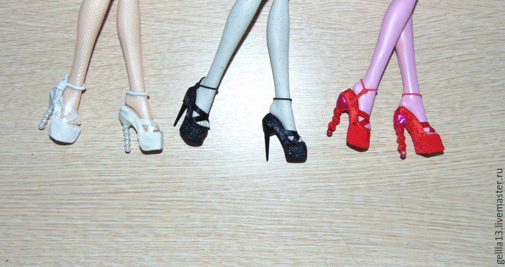 Как сделать туфли для куклы "монстер хай" своими руками