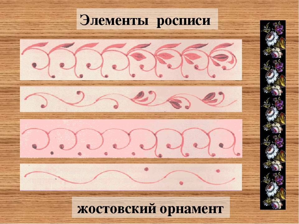 Жостовская роспись: элементы и техника рисования :: syl.ru
