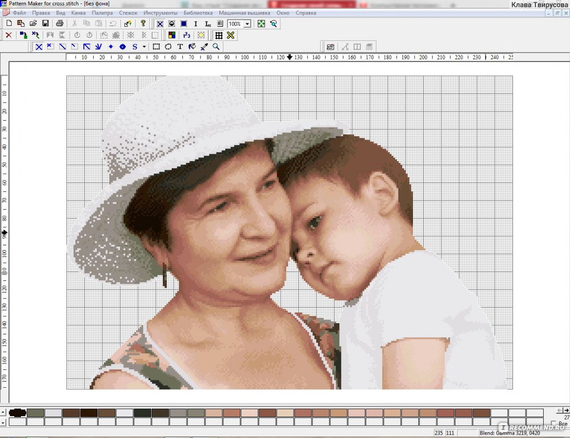 Вышивка крестом с фотографии программа онлайн бесплатно