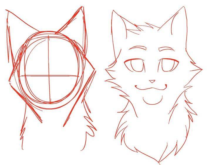 Как нарисовать кошку, котенка? рисунки простым карандашом поэтапно для начинающих