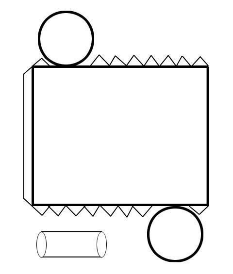 Цилиндр как сделать из бумаги схема с размерами